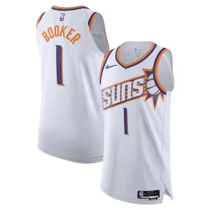 Devin Booker Phoenix Suns Fabulous Nike Authentic Jersey Association Edition White Must - Have for Jerseys Lovers