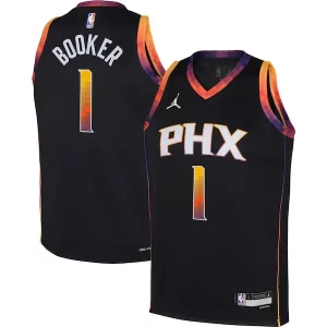 Devin Booker Phoenix Suns Jordan Brand Youth Swingman Jersey Statement Edition Black Fabulous Perfect for Game Day