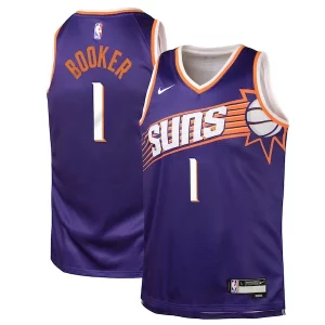 Devin Booker Phoenix Suns Nike Trendy Youth Swingman Jersey Icon Edition Purple Perfect for Game Day