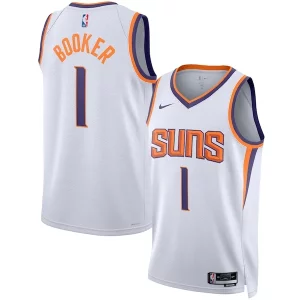 Devin Booker Phoenix Suns Nike Unisex Premium Swingman Jersey Association Edition White/Purple Must - Have for Jerseys Lovers