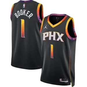 Devin Booker Phoenix Unique Suns Jordan Brand Unisex Swingman Jersey Statement Edition Black Must - Have for Jerseys Lovers