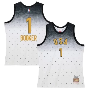 Devin Booker Team USA Stylish 2016 Hardwood Classics Rising Stars Swingman Jersey White Perfect for Game Day