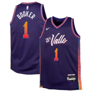 Devin Booker Unique Phoenix Suns Nike Youth Swingman Replica Jersey City Edition Purple for Basketball Enthusiasts