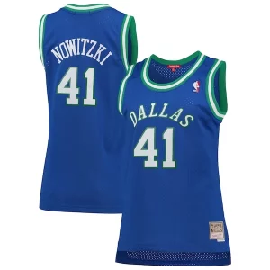Dirk Nowitzki Dallas Mavericks Women's Hardwood Classics Swingman Fabulous Jersey Blue for Basketball Enthusiasts