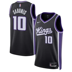 Domantas Sabonis Sacramento Kings Nike Unisex Swingman Jersey Association Edition Black Fabulous Must - Have for Jerseys Lovers