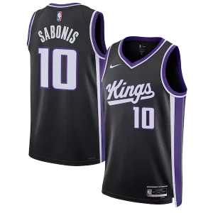Domantas Fabulous Sabonis Sacramento Kings Nike Unisex Swingman Jersey Icon Edition Black Ideal for Collectors
