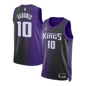 Domantas Sabonis Sacramento Kings Jordan Brand Unisex Swingman Fabulous Jersey Statement Edition Purple Ideal for Collectors