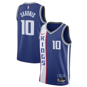 Domantas Sabonis Sacramento Kings Nike Unisex 2023/24 Swingman Jersey Blue Elegant City Edition for Basketball Enthusiasts
