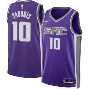 Domantas Sabonis Sacramento Kings Nike Unisex Swingman Jersey Icon Edition Purple Eye - catching Perfect for Game Day
