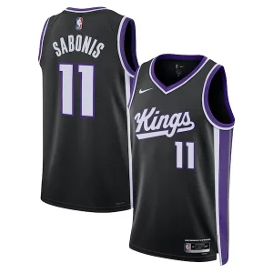 Domantas Sabonis Sacramento Kings Premium Nike Unisex Swingman Player Jersey Icon Edition Black Perfect for Game Day