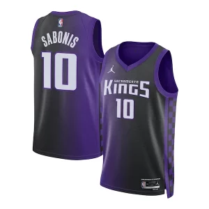 Domantas Trendy Sabonis Sacramento Kings Jordan Brand Unisex Swingman Jersey Statement Edition Purple for Basketball Enthusiasts