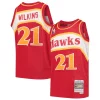 Dominique Wilkins Atlanta Hawks Youth 1986/87 Hardwood Classics Swingman Throwback Jersey Red Eye - catching Perfect for Game Day