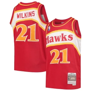 Dominique Wilkins Atlanta Hawks Youth 1986/87 Hardwood Classics Swingman Throwback Jersey Red Eye - catching Perfect for Game Day
