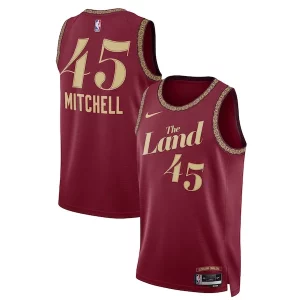 Donovan Mitchell Cleveland Cavaliers Nike Stylish Unisex 2023/24 Swingman Jersey Wine City Edition Perfect for Game Day