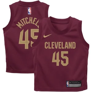 Donovan Mitchell Cleveland Cavaliers Nike Toddler Gorgeous Swingman Player Jersey Icon Edition Wine Ideal for Collectors
