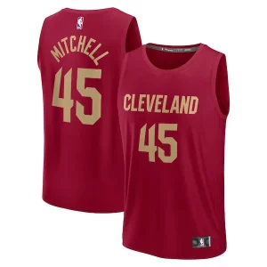 Donovan Mitchell Cleveland Cavaliers Youth Fast Break Replica Chic Player Jersey Icon Edition Wine Great for Fans