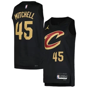 Donovan Mitchell Cleveland Unique Cavaliers Jordan Brand Swingman Player Jersey Statement Edition Black Must - Have for Jerseys Lovers