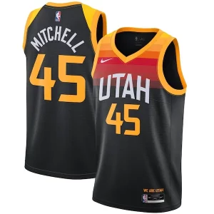 Donovan Mitchell Utah Jazz Nike 2021/22 Swingman Player Jersey Black Unique City Edition Perfect for Game Day