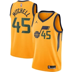 Donovan Mitchell Utah Premium Jazz Jordan Brand 2020/21 Swingman Jersey Statement Edition Gold Great for Fans