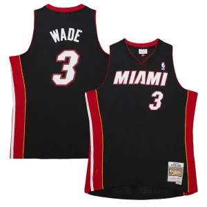 Dwyane Wade Miami Heat Chic Hardwood Classics Swingman Jersey Black Perfect for Game Day