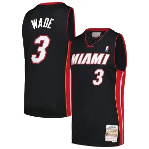 Dwyane Wade Miami Heat 2012/13 Hardwood Classics Swingman Premium Jersey Black Great for Fans