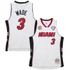 Dwyane Wade Miami Heat Unisex Hall Trendy of Fame Class of 2023 Throwback Swingman Jersey White Great for Fans