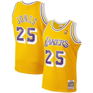 Ed Jones Los Angeles Lakers 1994/95 Eye - catching Hardwood Classics Swingman Jersey Gold Must - Have for Jerseys Lovers