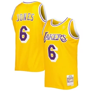 Eddie Jones Los Angeles Lakers 1996/97 Hardwood Classics Premium Swingman Jersey Gold Ideal for Collectors