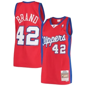 Elton Brand LA Clippers Hardwood Classics Swingman Jersey Red Gorgeous Perfect for Game Day