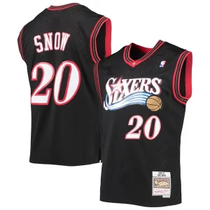 Eric Snow Philadelphia Stylish 76ers 2000/01 Hardwood Classics Swingman Jersey Black Great for Fans