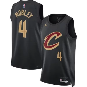Evan Mobley Cleveland Cavaliers Jordan Brand Eye - catching Unisex Swingman Jersey Statement Edition Black Must - Have for Jerseys Lovers