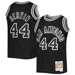 George Gervin San Antonio Spurs Youth Premium 1978/79 Hardwood Classics Swingman Jersey Black for Basketball Enthusiasts