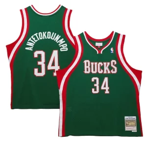 Giannis Antetokounmpo Milwaukee Bucks 2013/14 Hardwood Classics Elegant Swingman Jersey Hunter Green Ideal for Collectors