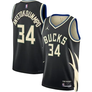 Giannis Antetokounmpo Milwaukee Bucks Jordan Brand Unisex Swingman Jersey Chic Statement Edition Black Perfect for Game Day