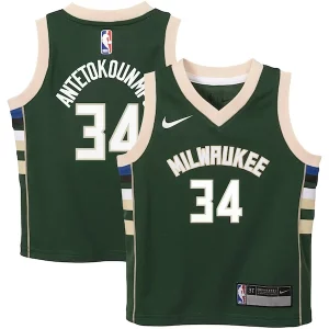 Giannis Antetokounmpo Milwaukee Bucks Nike Toddler Swingman Player Jersey Icon Edition Green Chic Ideal for Collectors