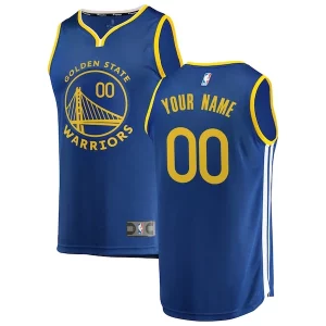 Golden State Unique Warriors Youth 2019/20 Fast Break Custom Replica Jersey Royal Icon Edition Great for Fans