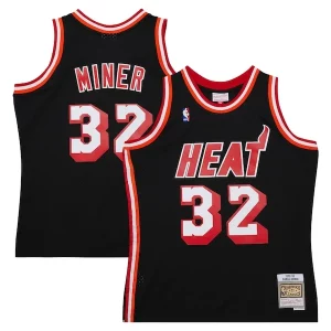 Harold Miner Miami Heat 1992/93 Elegant Hardwood Classics Swingman Throwback Jersey Black Perfect for Game Day