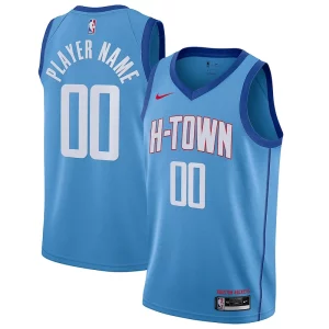 Houston Eye - catching Rockets Nike 2020/21 Swingman Custom Jersey Blue City Edition Great for Fans