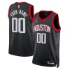 Houston Rockets Jordan Brand Unisex 2022/23 Swingman Custom Jersey Statement Edition Eye - catching Black Must - Have for Jerseys Lovers