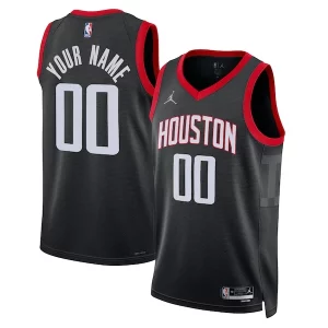 Houston Rockets Jordan Brand Unisex 2022/23 Swingman Custom Jersey Statement Edition Eye - catching Black Must - Have for Jerseys Lovers