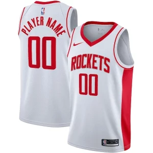 Houston Rockets Nike 2020/21 Swingman Premium Custom Jersey Association Edition White Must - Have for Jerseys Lovers