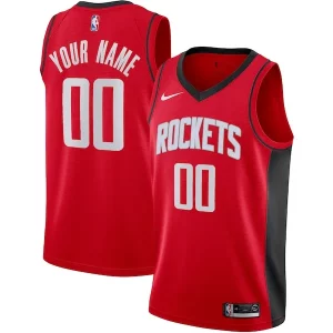 Houston Rockets Nike Custom Swingman Jersey Icon Edition Chic Red Great for Fans