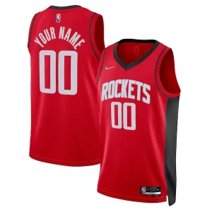 Houston Rockets Nike Unique 2021/22 Diamond Swingman Custom Jersey Icon Edition Red Ideal for Collectors