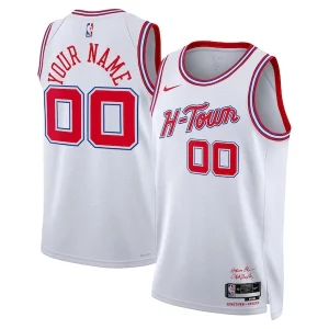 Houston Rockets Nike Unisex 2023/24 Custom Swingman Chic Jersey White City Edition Ideal for Collectors