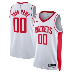 Houston Rockets Nike Unisex Gorgeous Swingman Custom Jersey White Association Edition for Basketball Enthusiasts