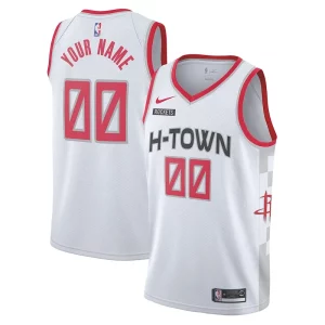 Houston Rockets Unique Nike 2019/20 Swingman Custom Jersey White City Edition Great for Fans