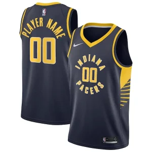 Indiana Pacers Nike 2020/21 Swingman Custom Jersey Trendy Icon Edition Navy Must - Have for Jerseys Lovers