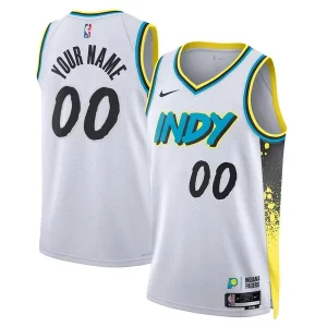 Indiana Pacers Nike Unisex 2024/25 Custom Swingman Jersey City Edition Eye - catching White Must - Have for Jerseys Lovers
