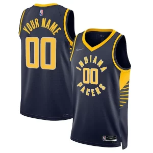 Indiana Trendy Pacers Nike 2021/22 Diamond Swingman Custom Jersey Icon Edition Navy Perfect for Game Day