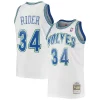 Isaiah Rider Minnesota Timberwolves 1995/96 Hardwood Classics Swingman Fabulous Jersey White for Basketball Enthusiasts